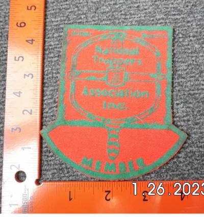 National Trappers Association Mutual Benefit Member Patch